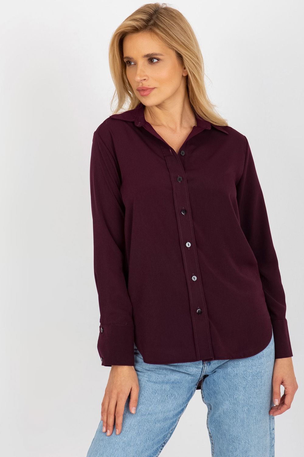 Koszula Damska Model LK-KS-508148.12P Dark Violet - Lakerta176753 - Fioletowy