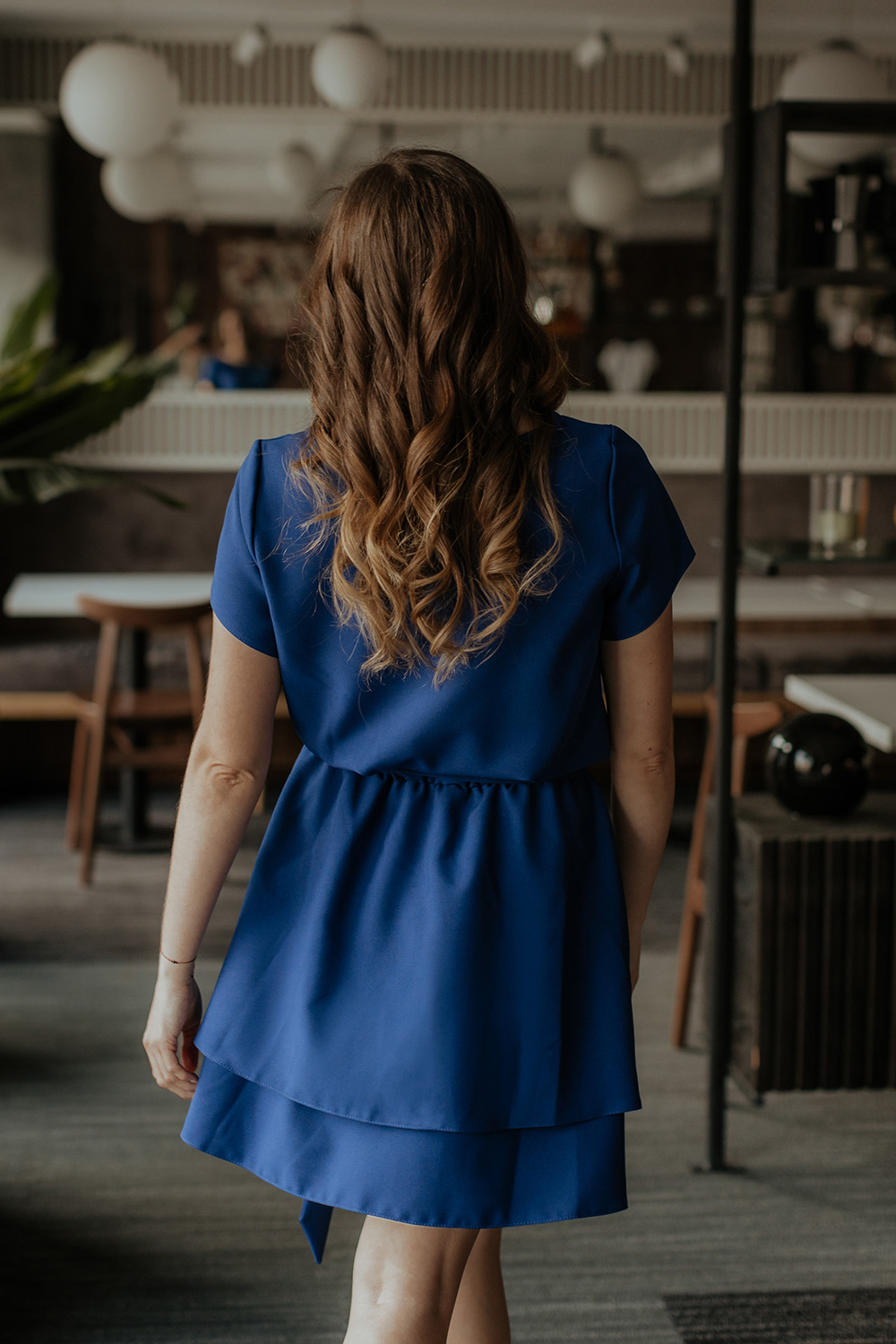 Sukienka Model T374/4 Navy - Tessita176705 - Granatowy - obrazek 3