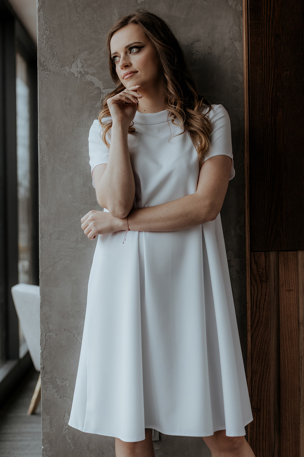 Sukienka Model T373/1 White - Tessita176712 - Biały