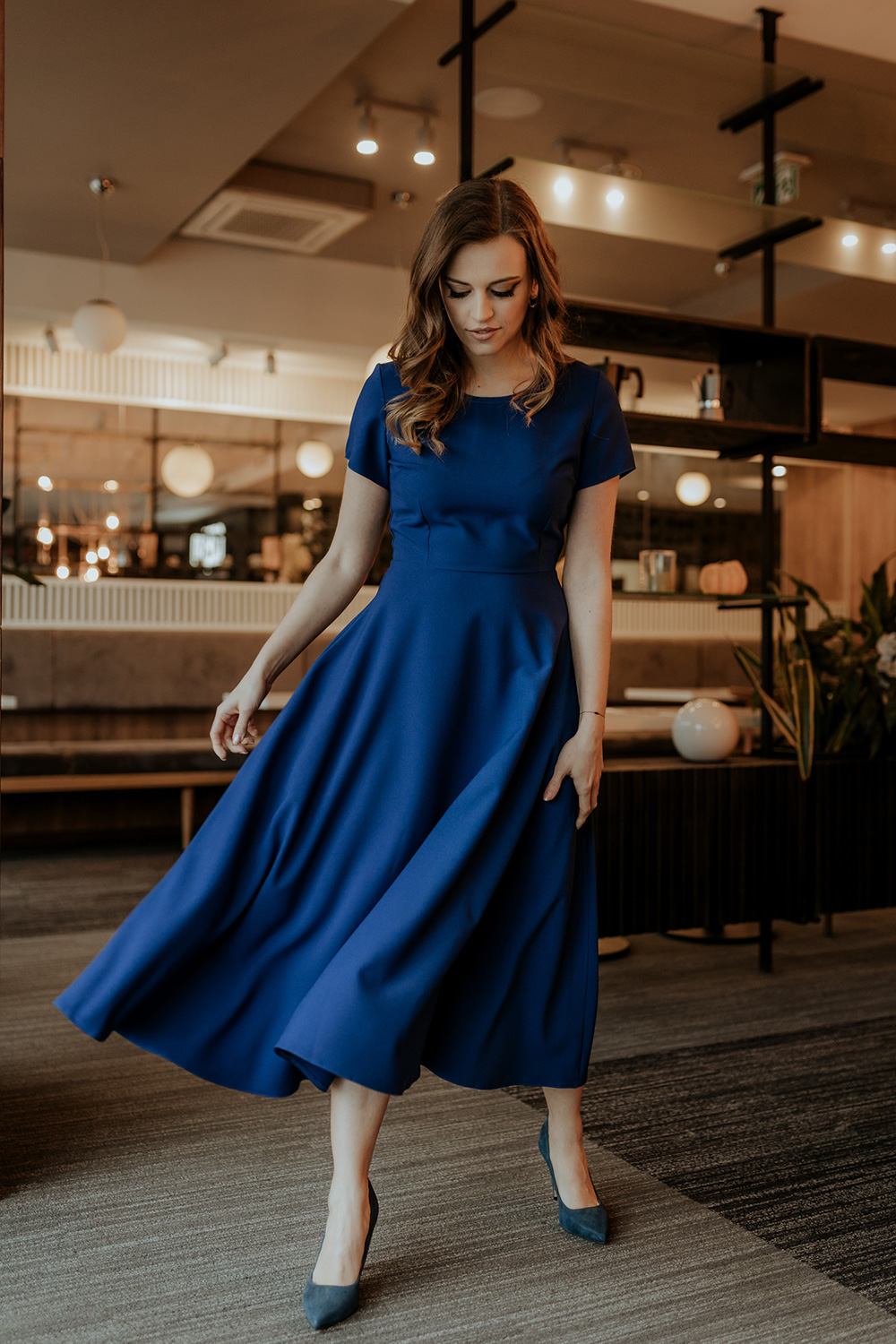 Sukienka Model T372/4 Navy - Tessita176715 - Granatowy - obrazek 2