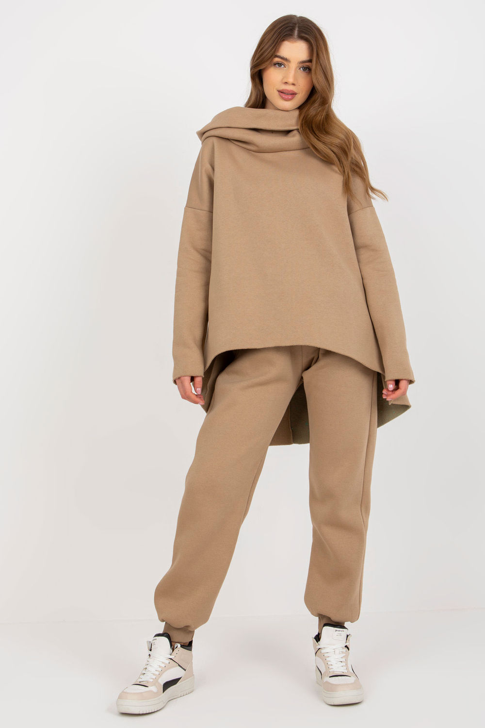 Spodnie Komplet Model EM-KMPL-632.13 Dark Beige - Ex Moda177010 - Beżowy
