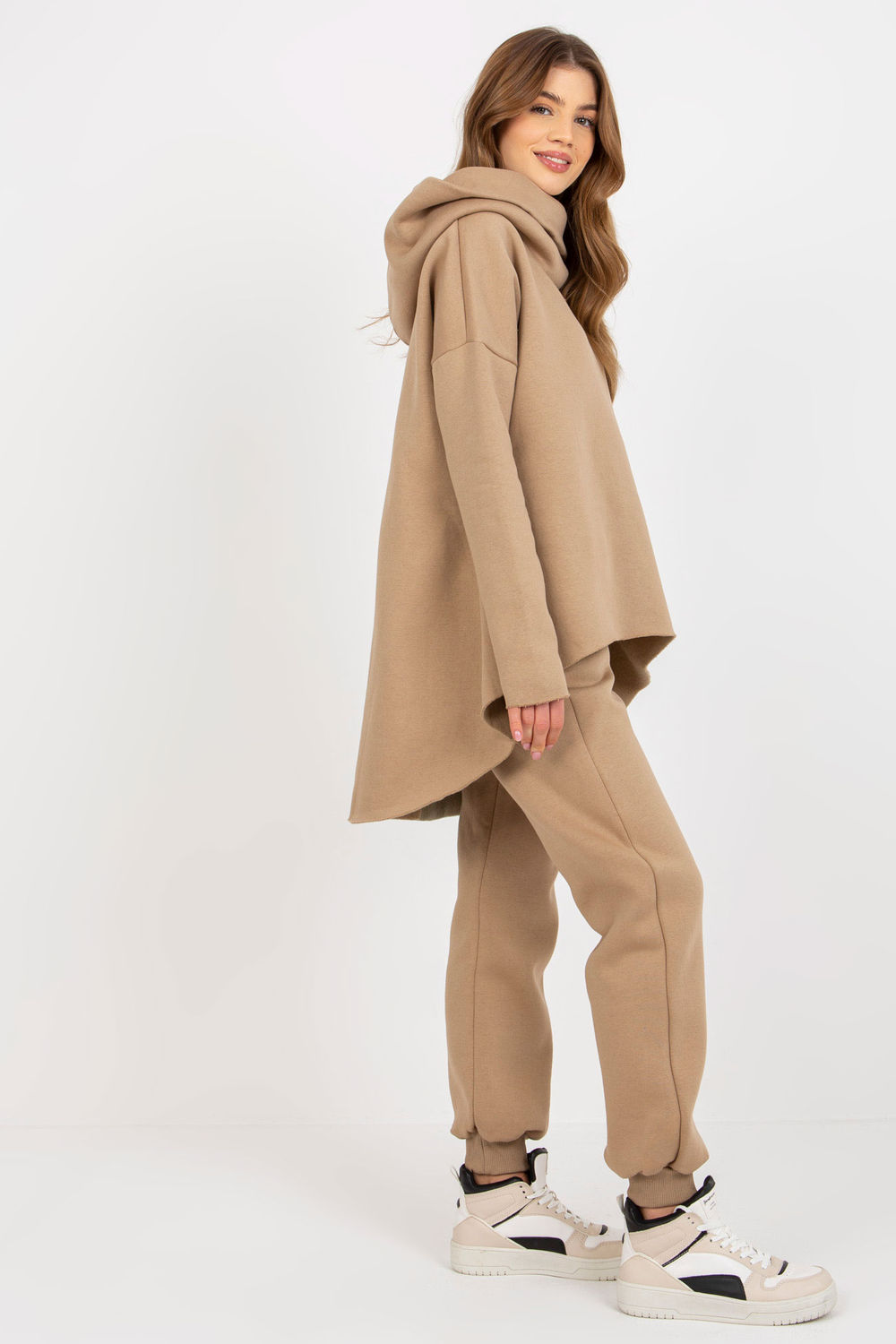 Spodnie Komplet Model EM-KMPL-632.13 Dark Beige - Ex Moda177010 - Beżowy - obrazek 3