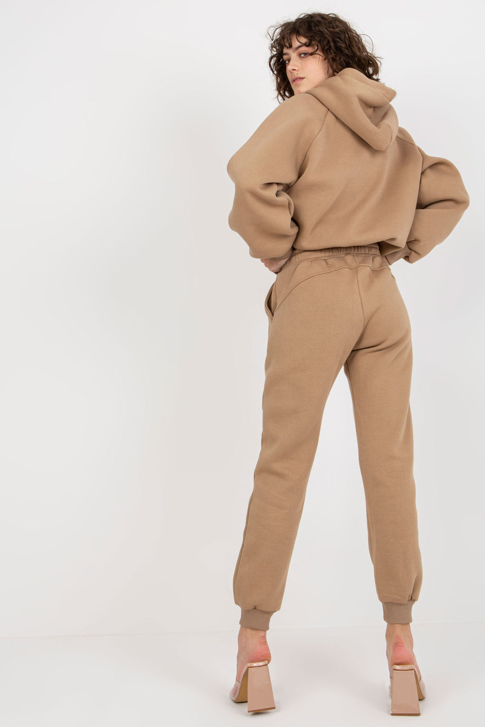 Spodnie Komplet Model EM-KMPL-659.32 Dark Beige - Ex Moda177011 - Beżowy - obrazek 3