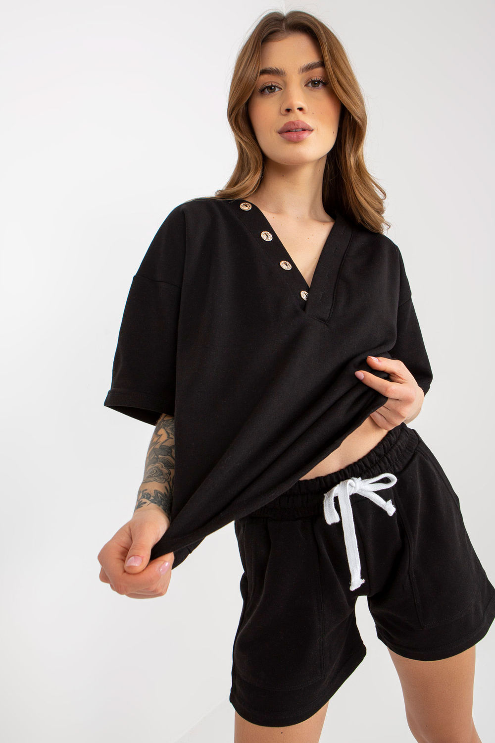 Spodnie Komplet Model EM-KMPL-743.27X Black - Ex Moda177022 - Czarny