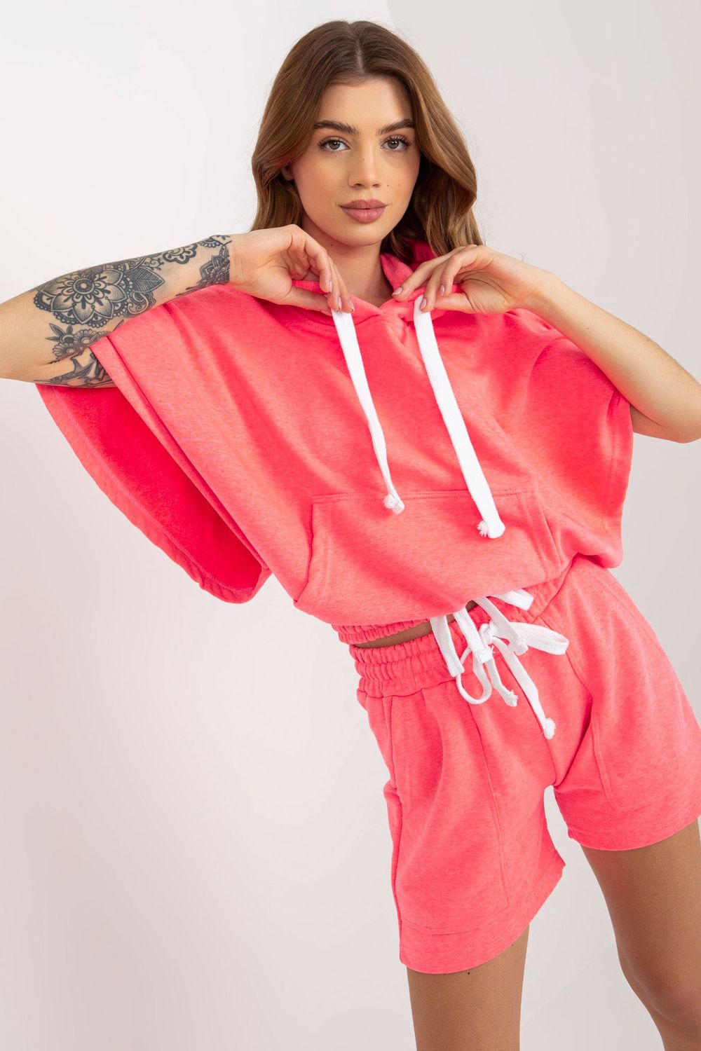 Spodnie Komplet Model EM-KMPL-744.88P Fluo Pink - Ex Moda177026 - Różowy
