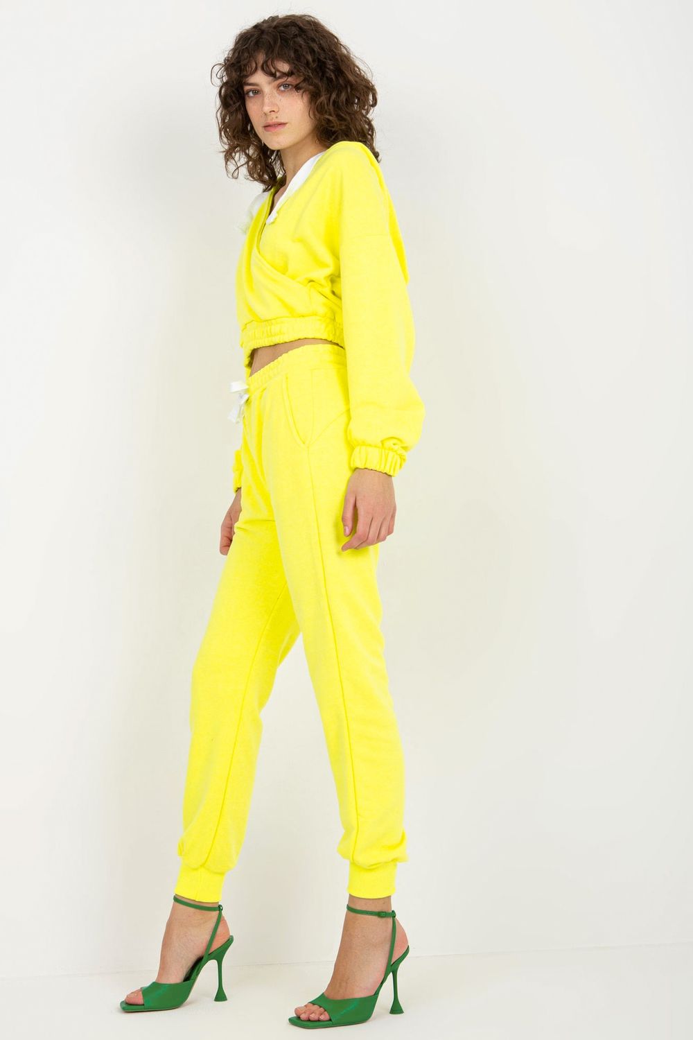 Spodnie Komplet Model EM-KMPL-747.06P Fluo Yellow - Ex Moda177029 - Żółty - obrazek 3