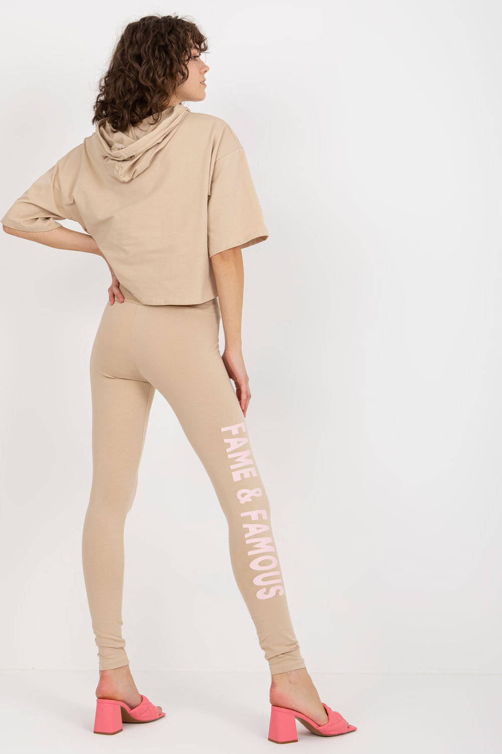 Spodnie Komplet Model EM-KMPL-735.10 Beige - Ex Moda177038 - Beżowy - obrazek 3