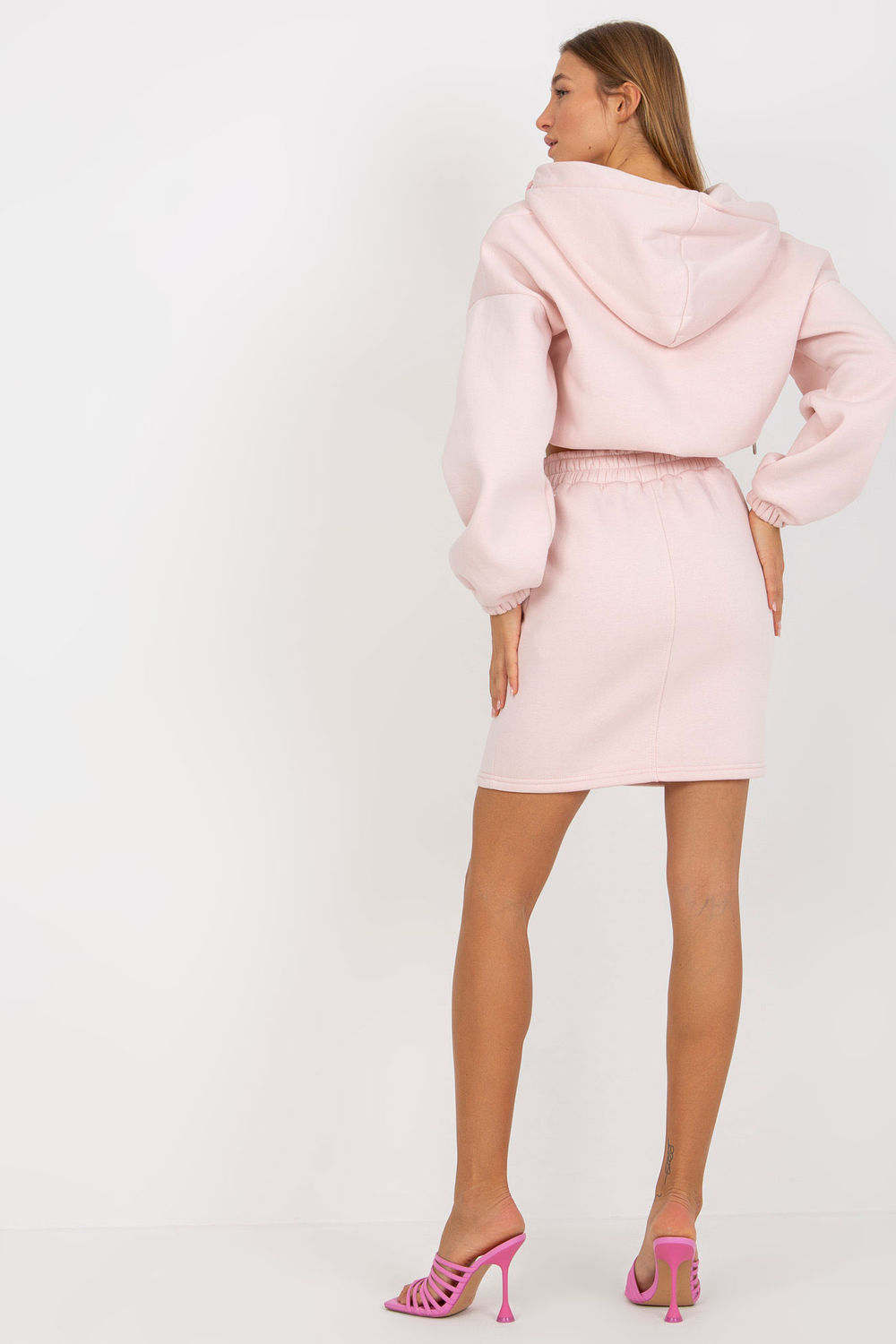 Spódnica Komplet Model EM-KMPL-705.25 Light Pink - Ex Moda177044 - Różowy - obrazek 3