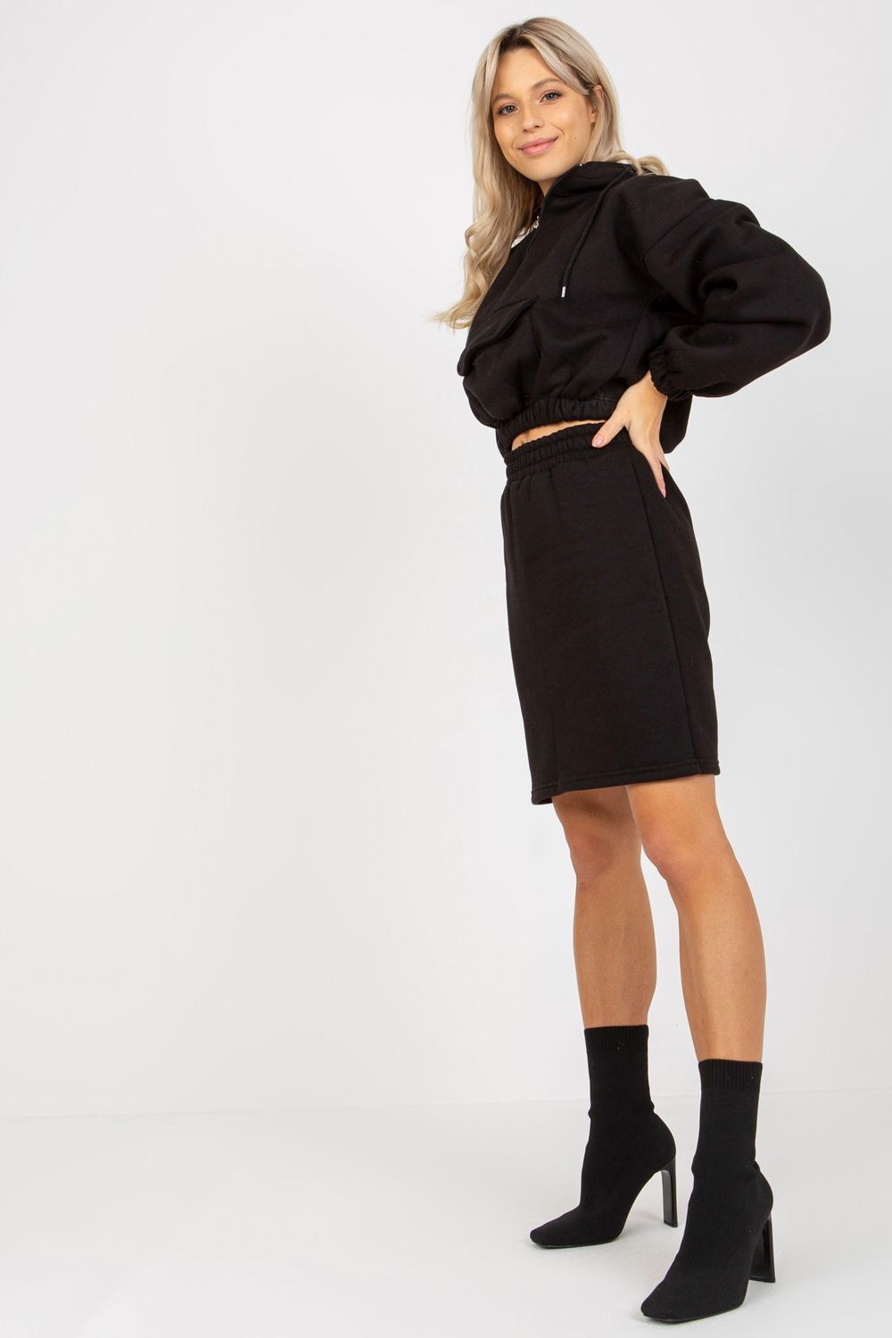 Spódnica Komplet Model EM-KMPL-705.25 Black - Ex Moda177046 - Czarny - obrazek 3