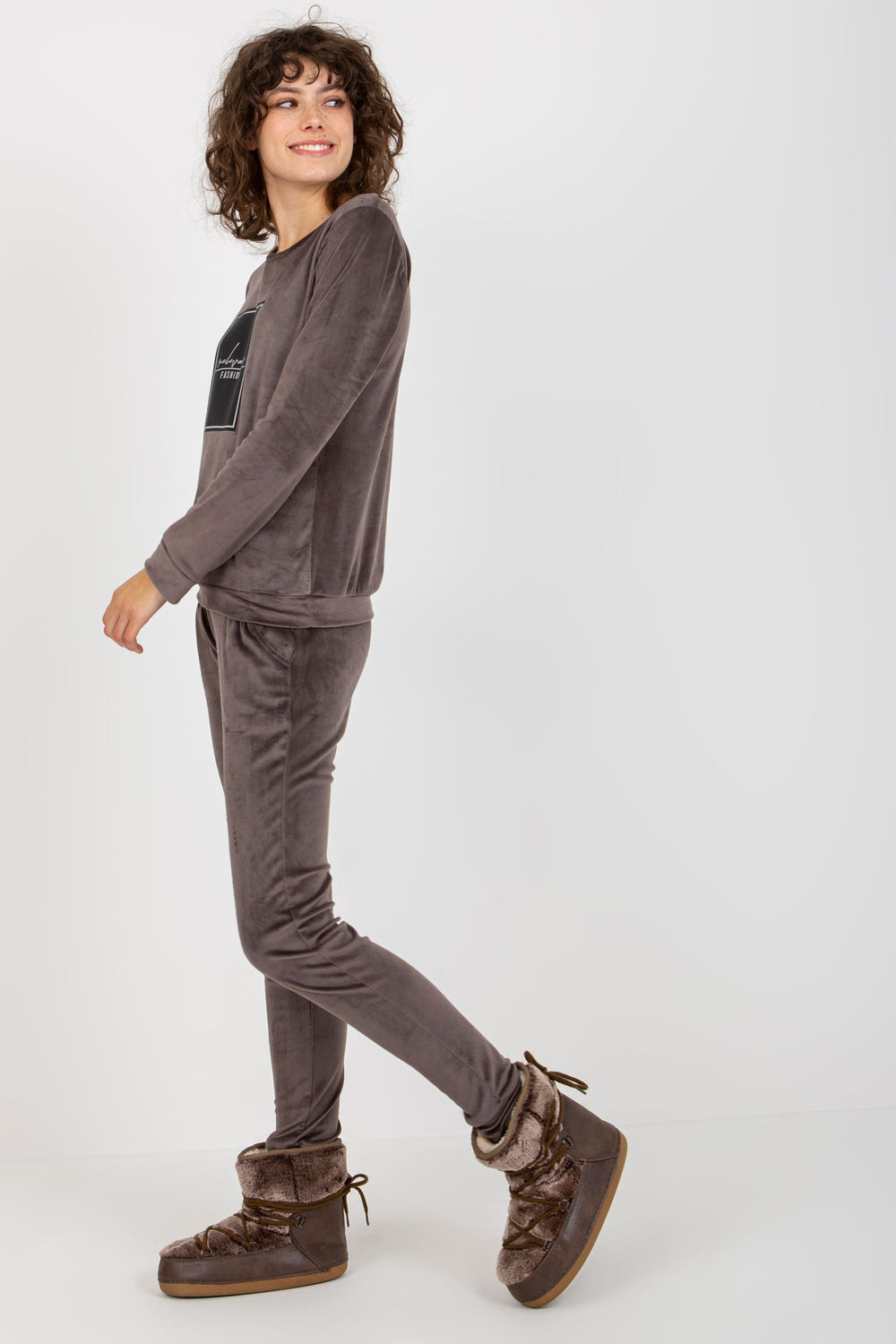 Spodnie Komplet Model RV-KMPL-8440.58P Dark Grey - Relevance177075 - Szary - obrazek 2
