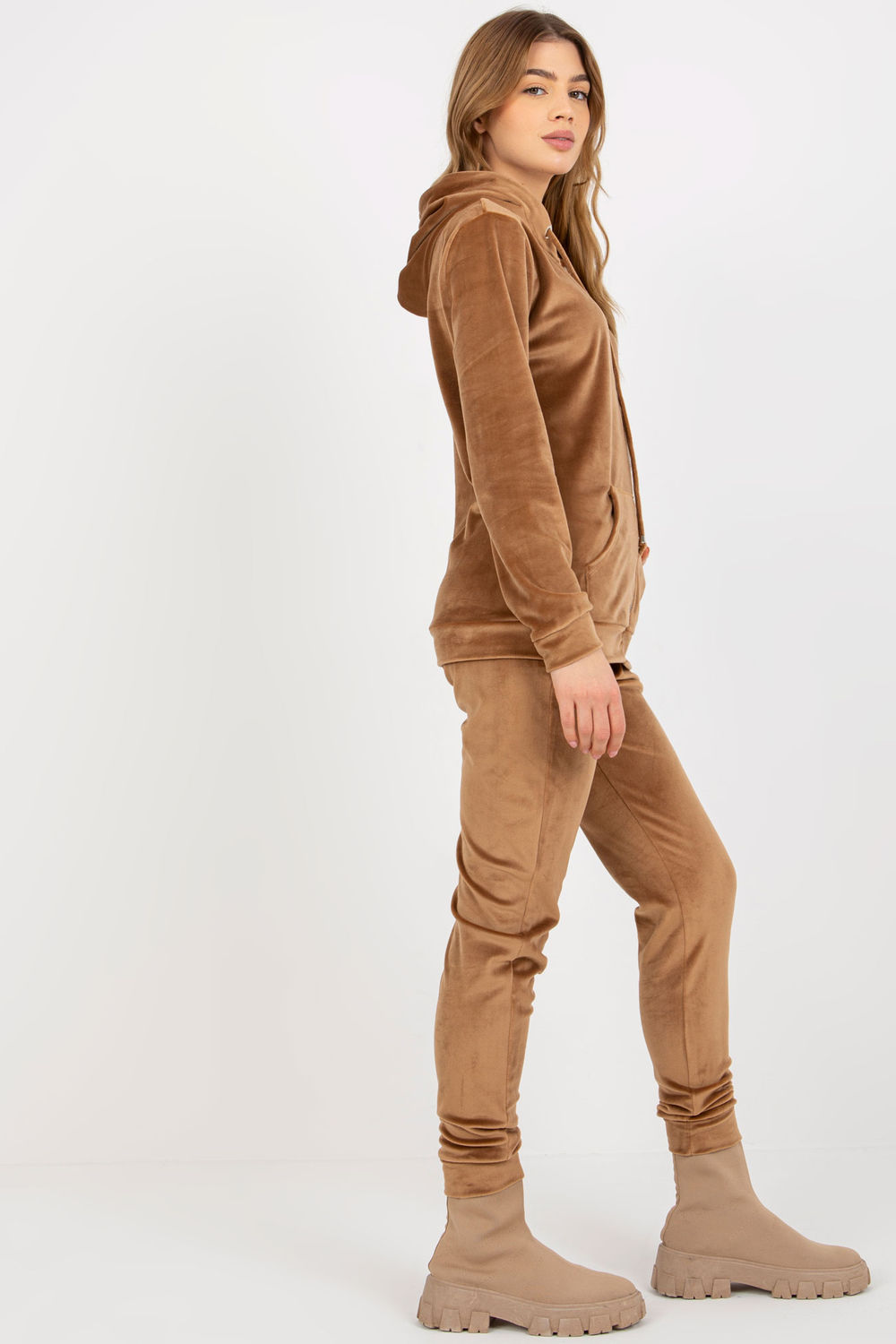 Spodnie Komplet Model RV-KMPL-6087-2.14 Camel - Relevance177079 - Brązowy - obrazek 3