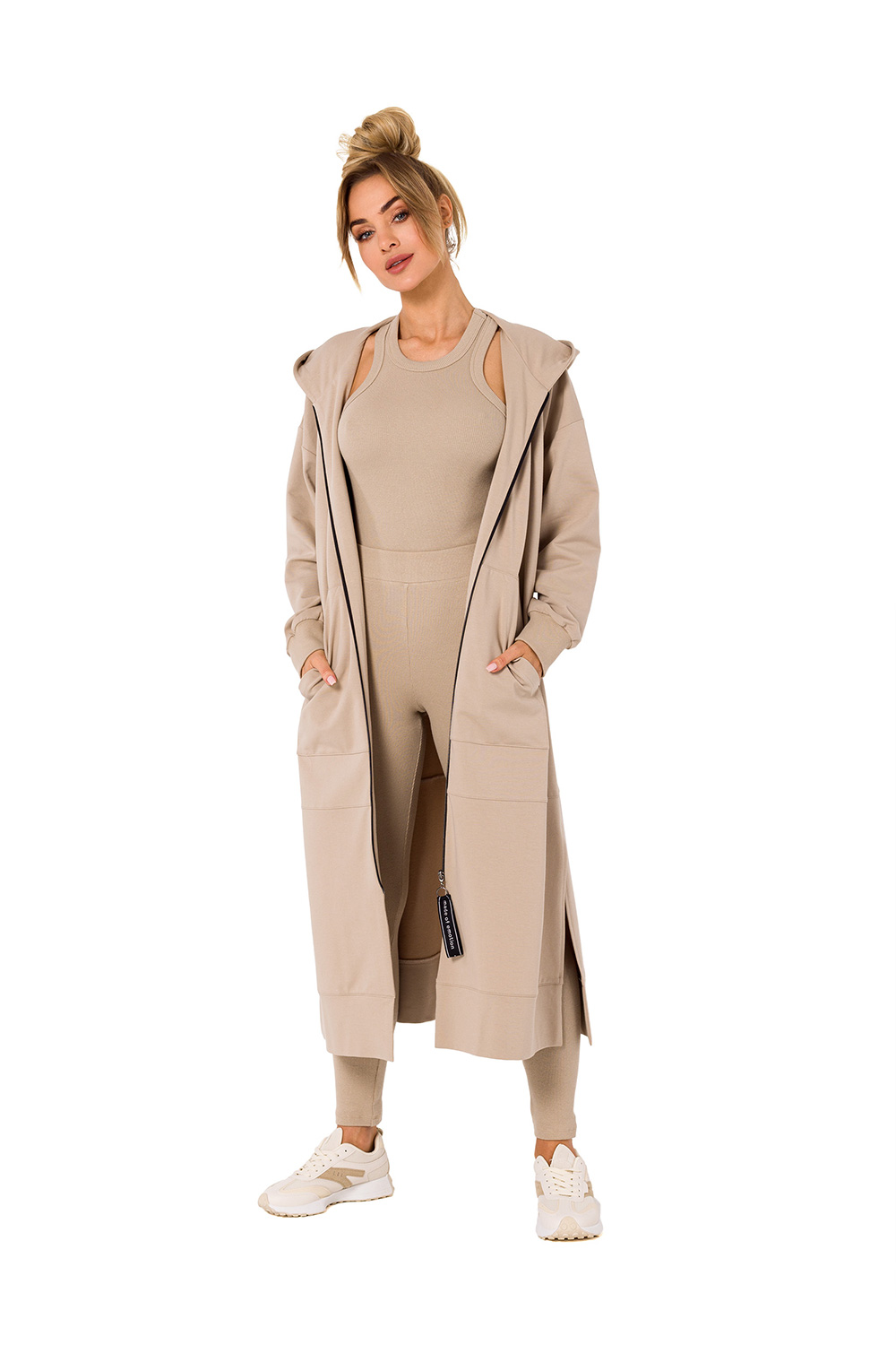 Bluza Damska Model MOE729 Beige - Moe177608 - Beżowy