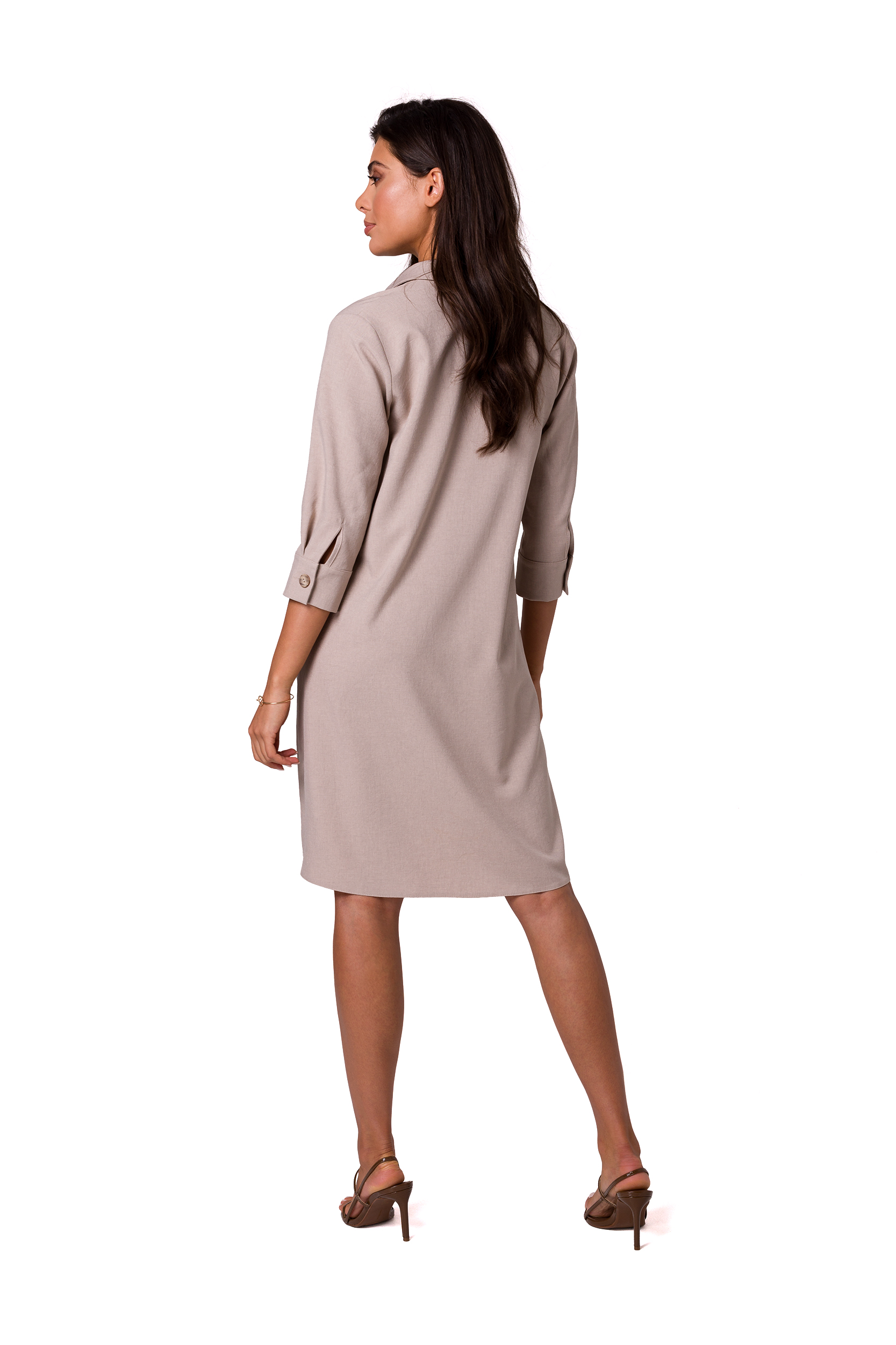 Sukienka Model B257 Beige - BeWear177969 - Beżowy - obrazek 2