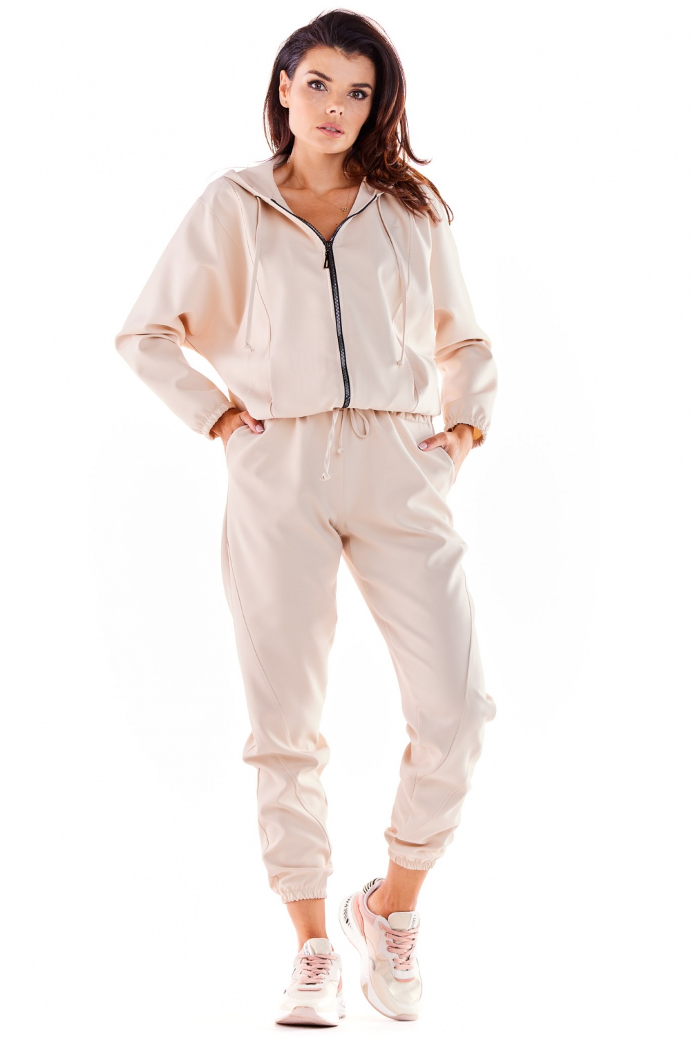 Bluza Damska Model A590 Beige - awama178657 - Beżowy