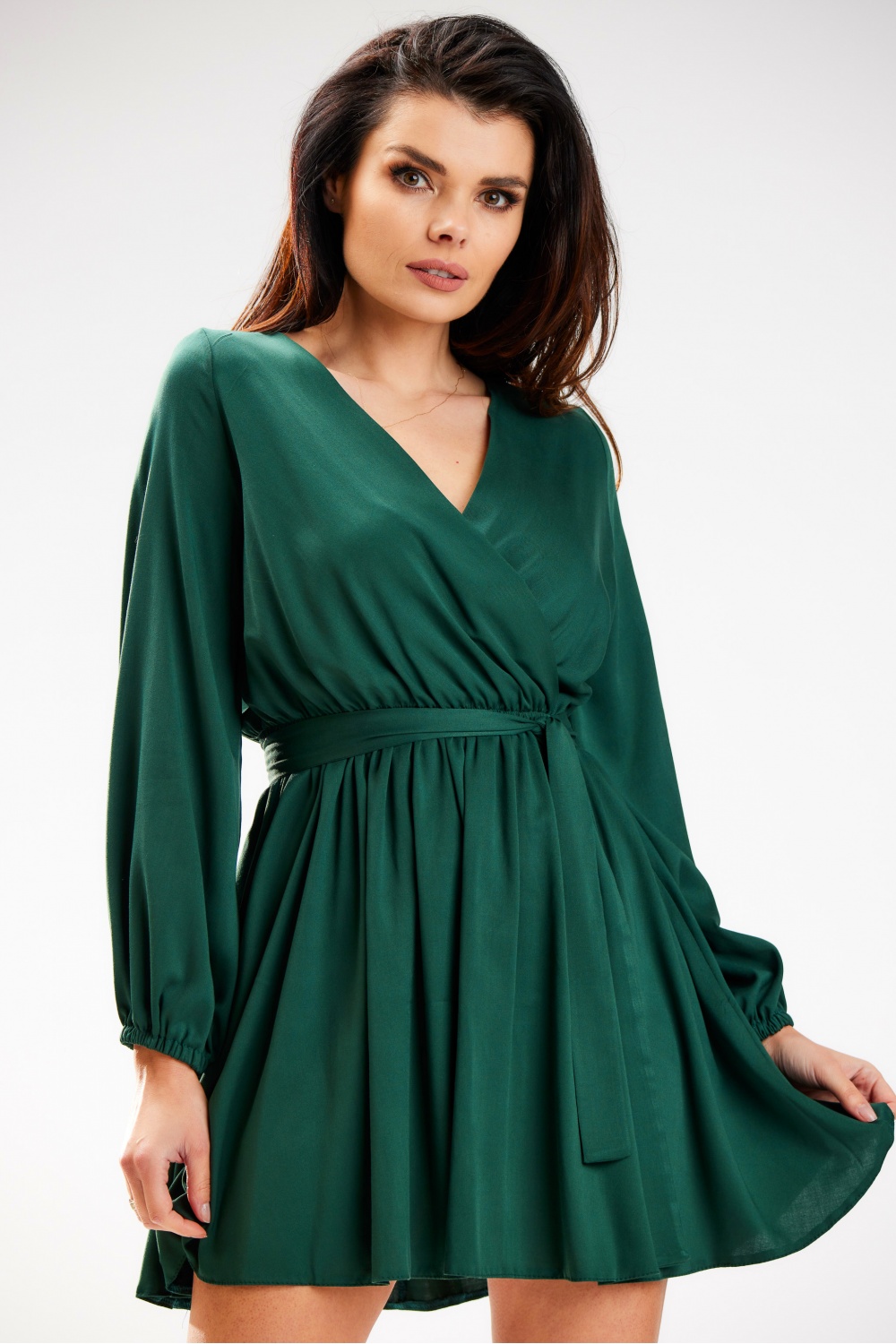 Sukienka Model A577 Bottle Green - awama178661 - Zielony