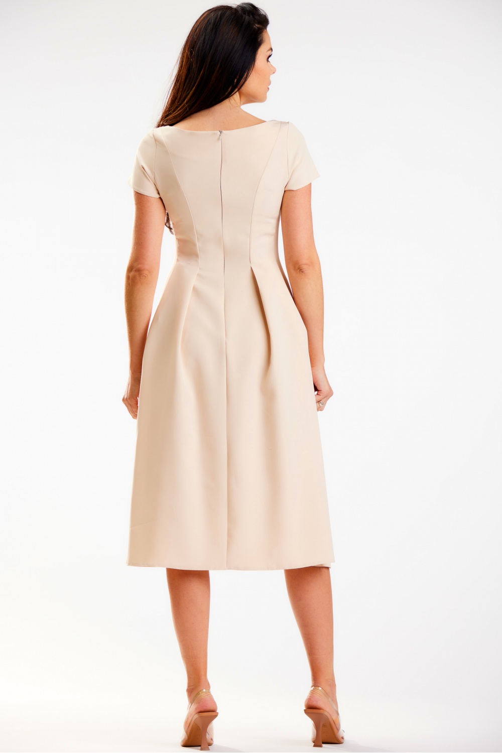 Sukienka Model A569 Beige - awama178677 - Beżowy - obrazek 3