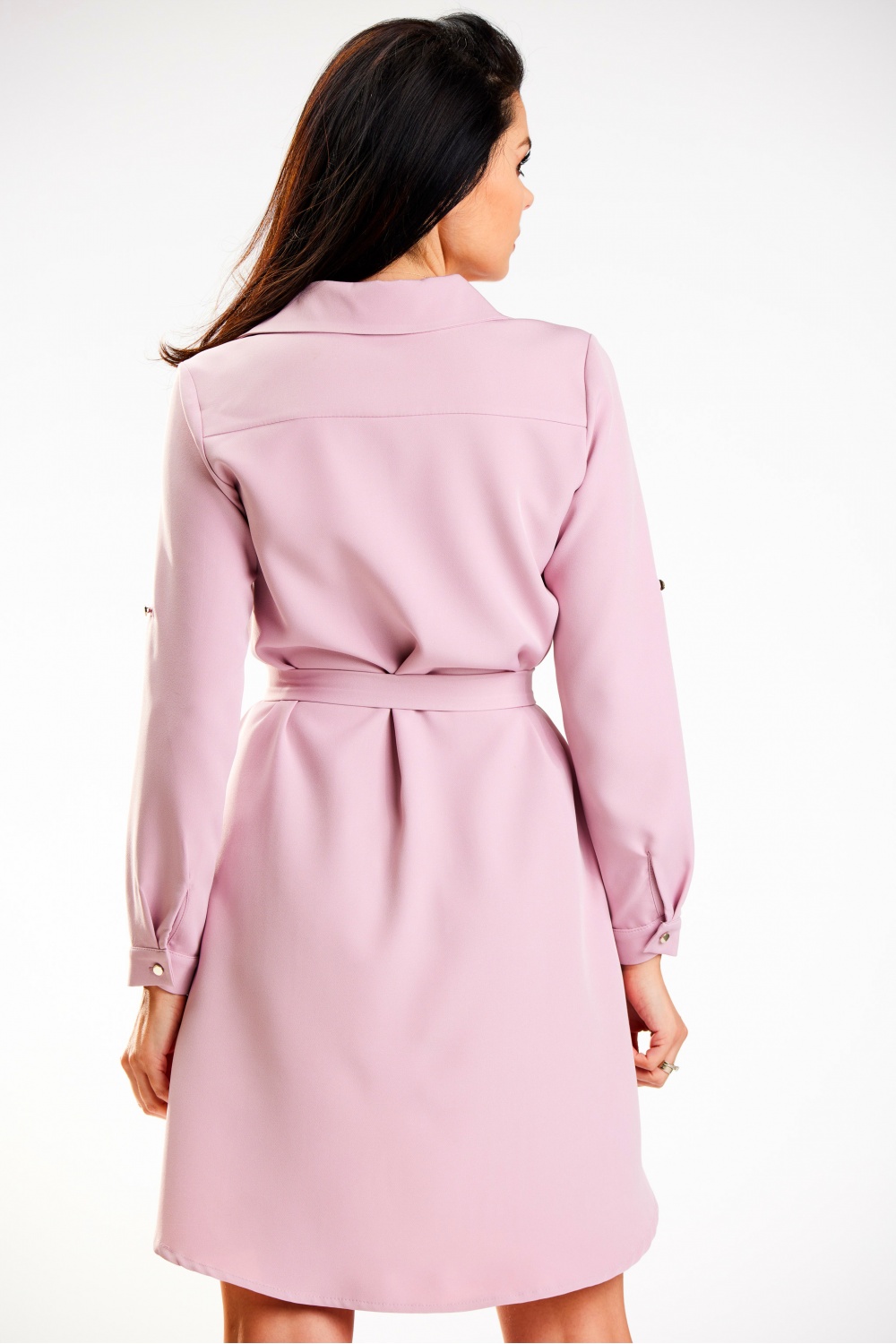 Sukienka Model A568 Dirty Pink - awama178679 - Różowy - obrazek 3