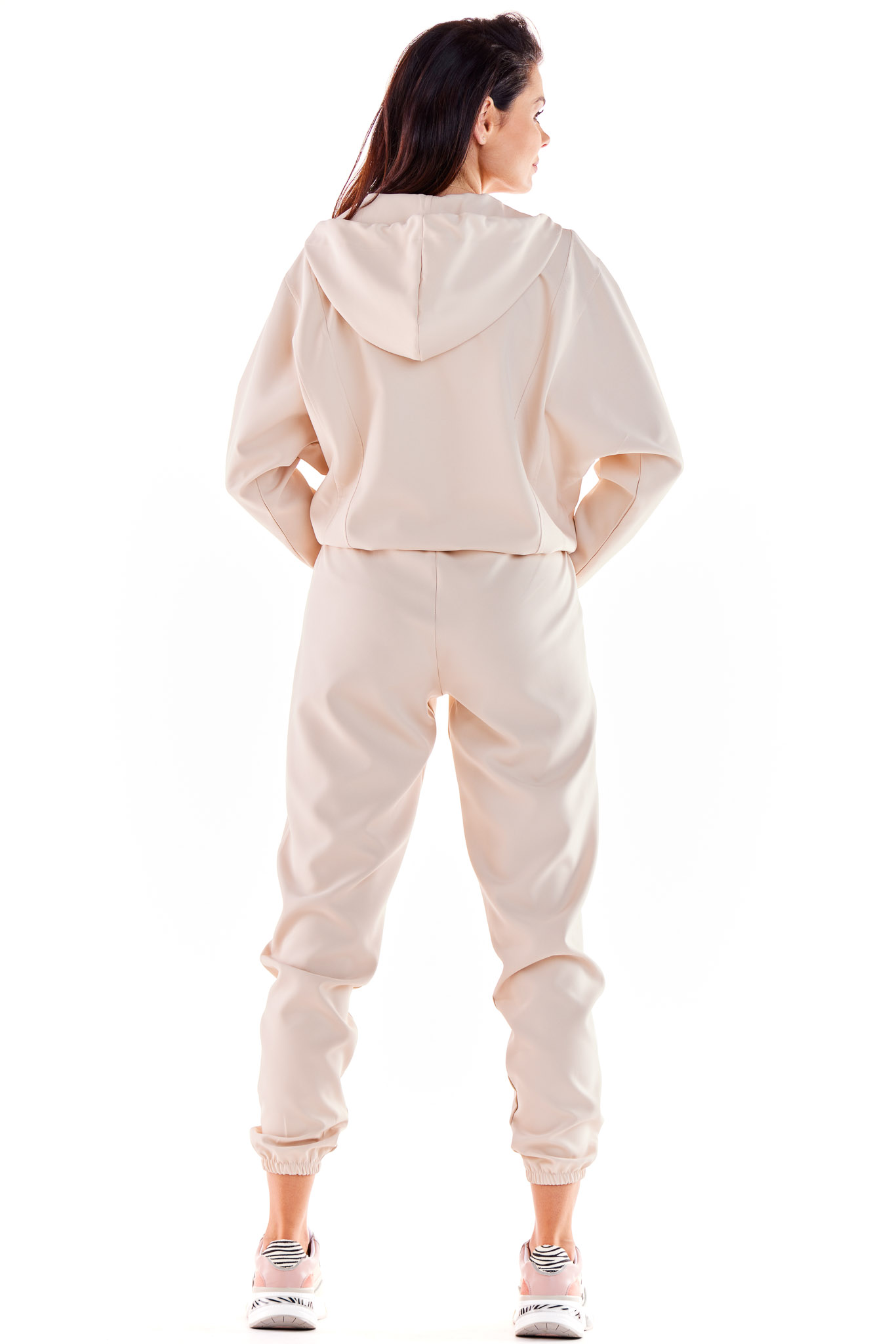 Spodnie Dresowe Model A591 Beige - awama178655 - Beżowy - obrazek 2
