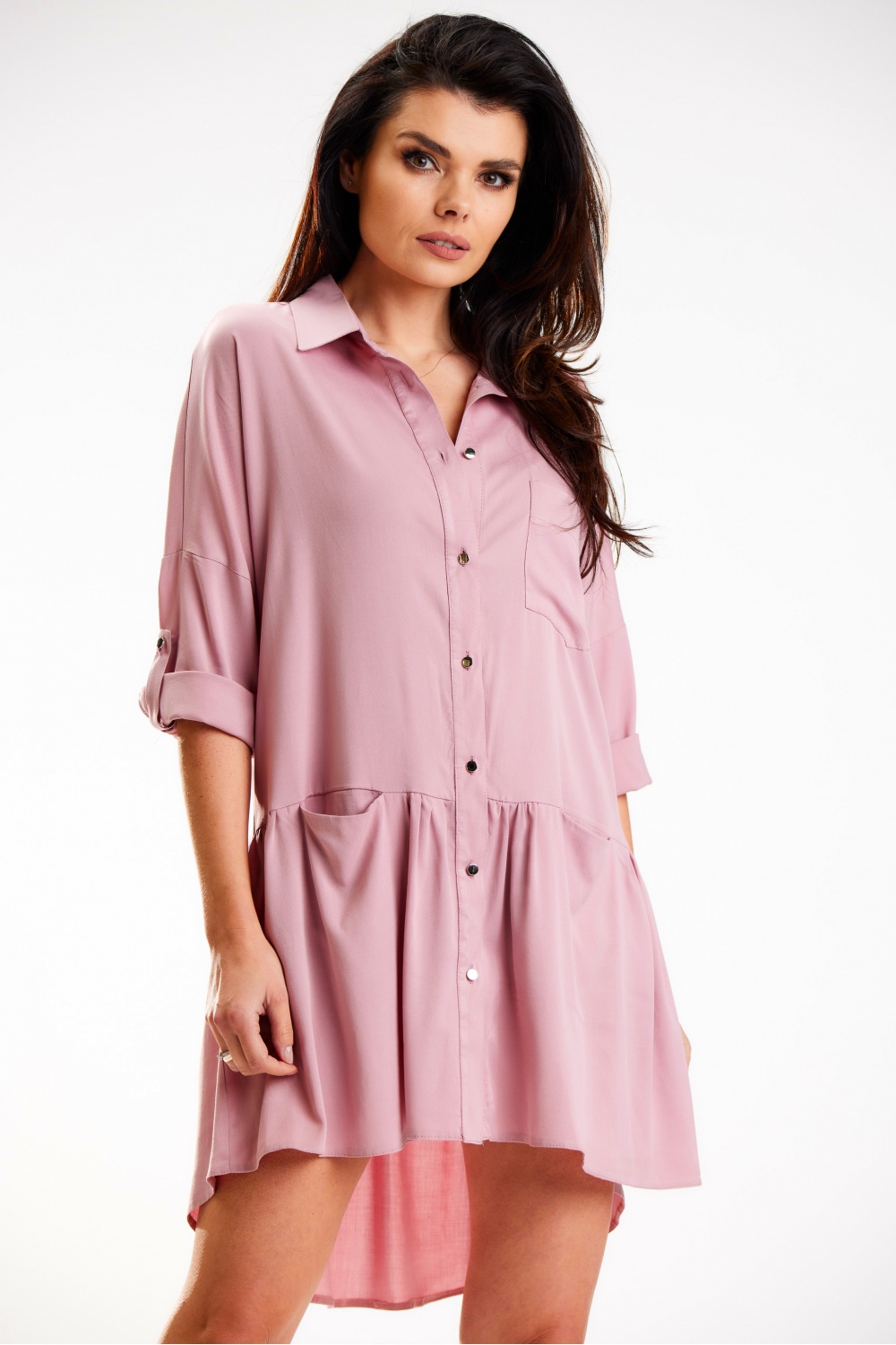 Sukienka Model A584 Dirty Pink - awama179586 - Różowy