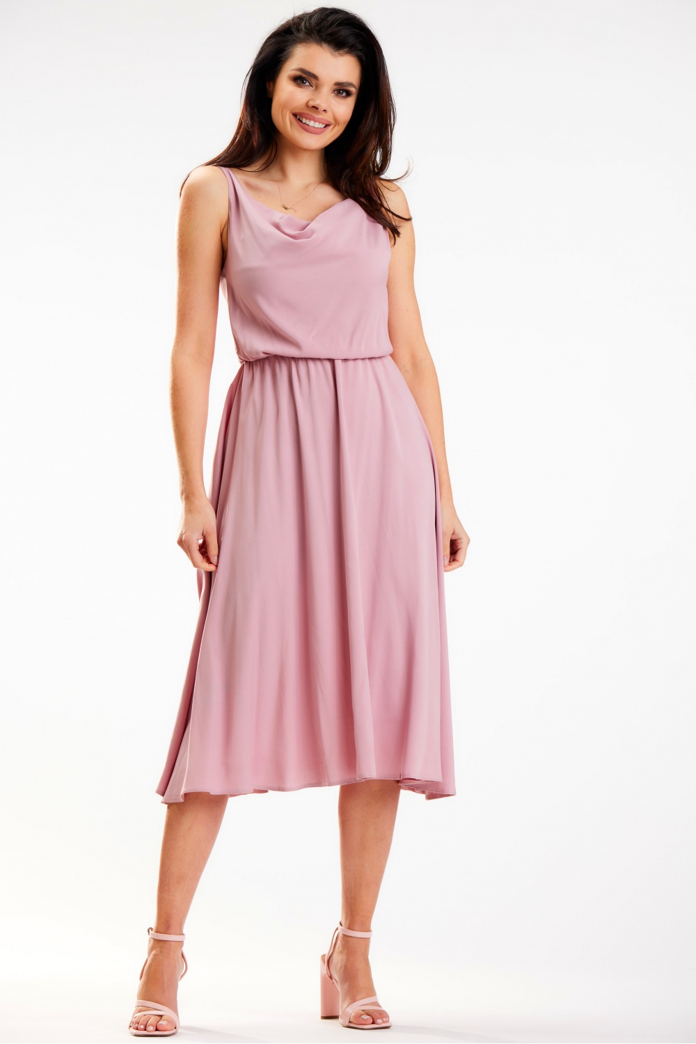 Sukienka Model A579 Dirty Pink - awama179593 - Różowy