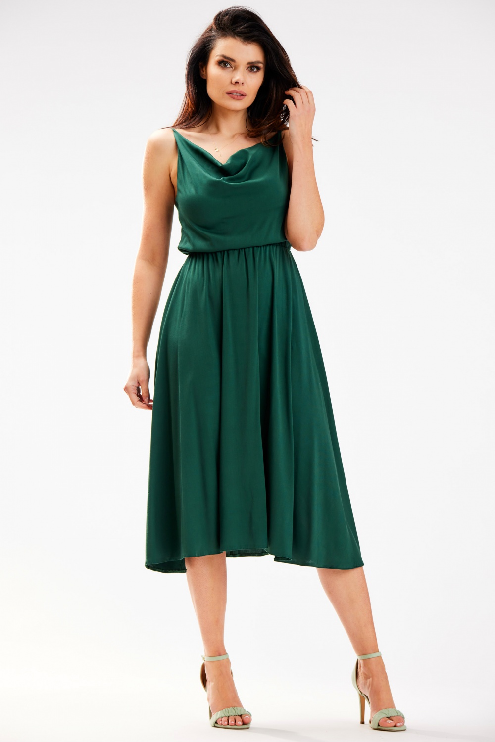 Sukienka Model A579 Bottle Green - awama179594 - Zielony