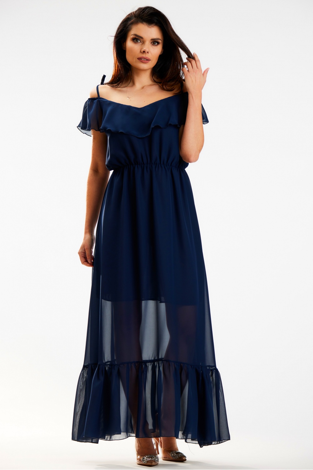 Sukienka Model A573 Navy - awama179606 - Granatowy