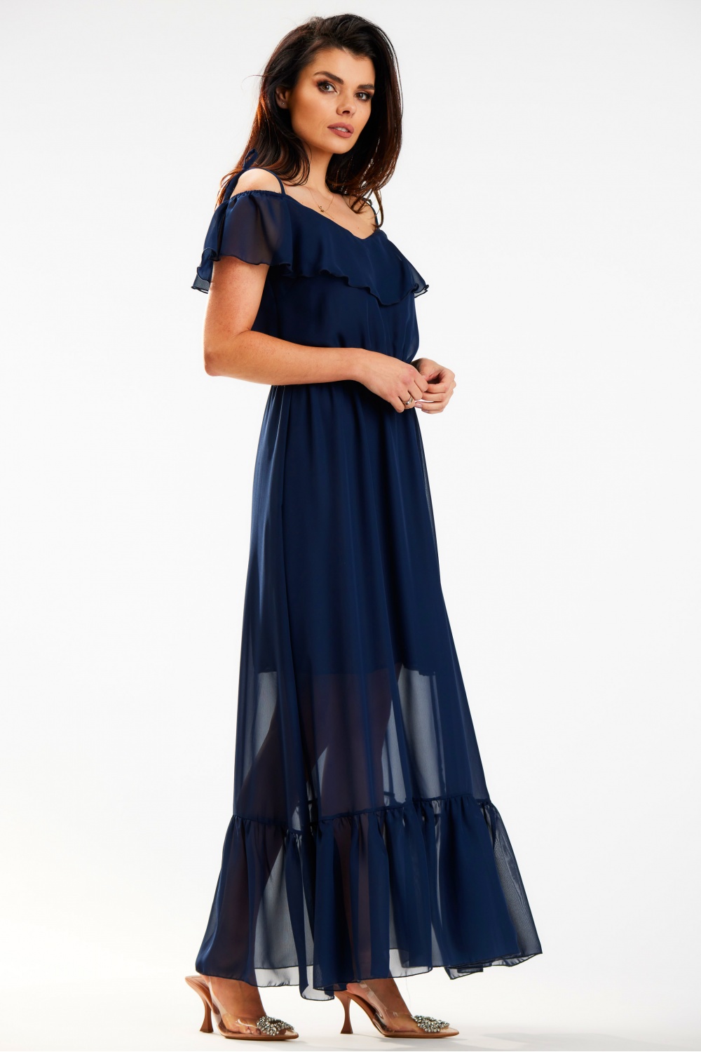 Sukienka Model A573 Navy - awama179606 - Granatowy - obrazek 2