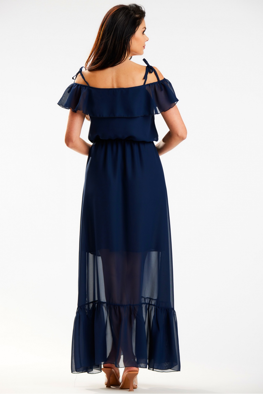 Sukienka Model A573 Navy - awama179606 - Granatowy - obrazek 3