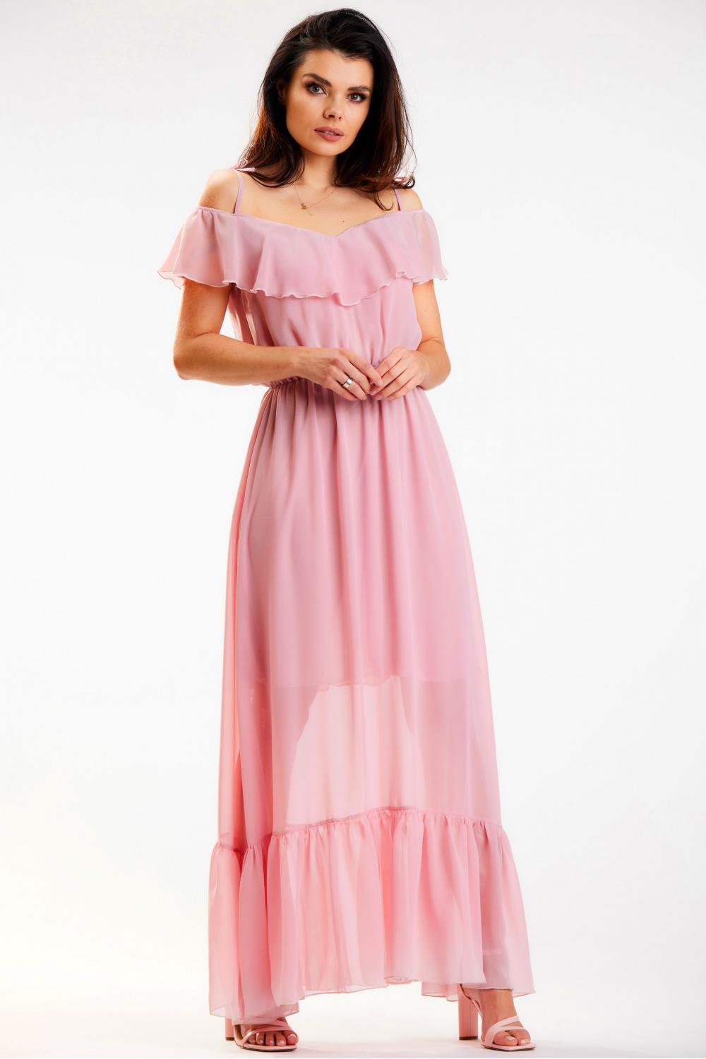 Sukienka Model A573 Dirty Pink - awama179607 - Różowy