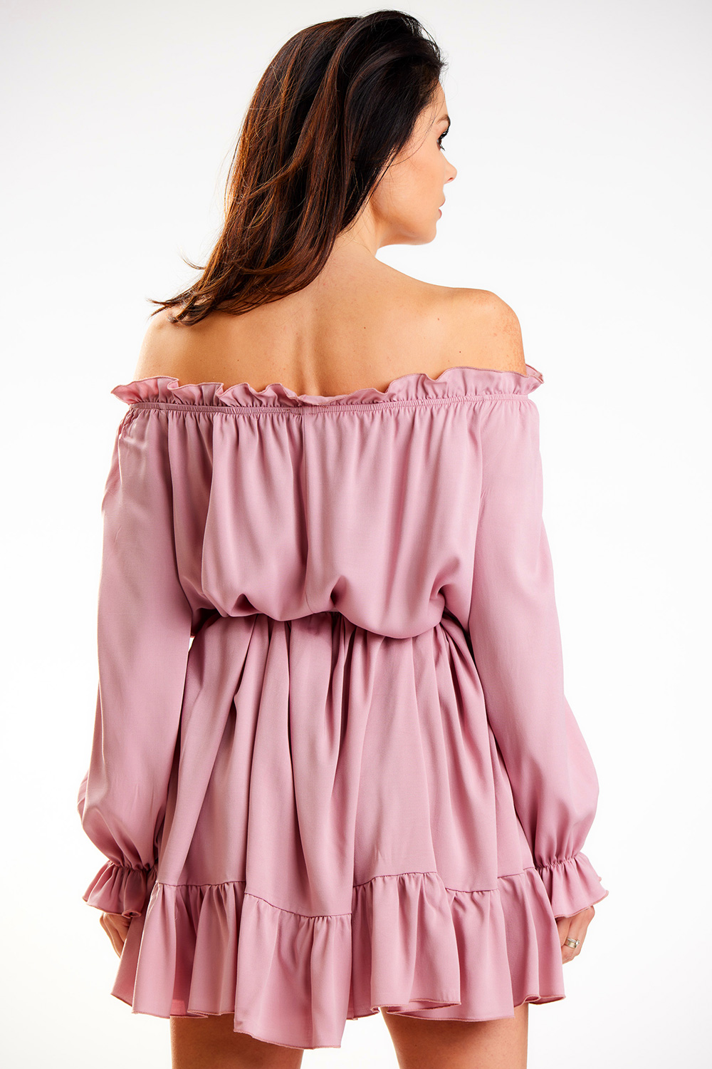 Sukienka Model A578 Dirty Pink - awama179599 - Różowy - obrazek 3