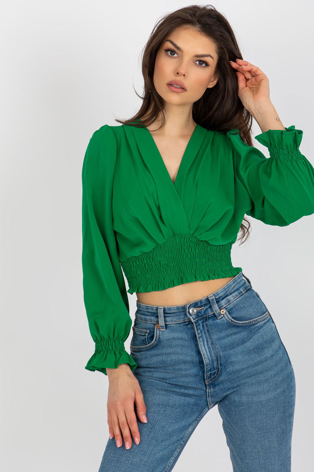 Bluzka Model DHJ-BZ-13866.92P Green - Italy Moda179691 - Zielony