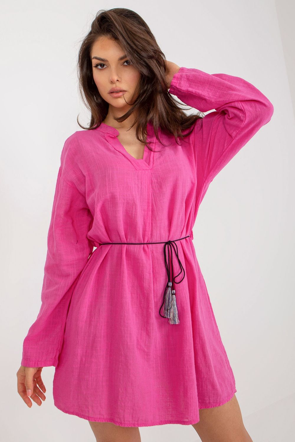 Sukienka Model TW-SK-BI-2021977.00 Dark Pink - Och Bella179991 - Różowy