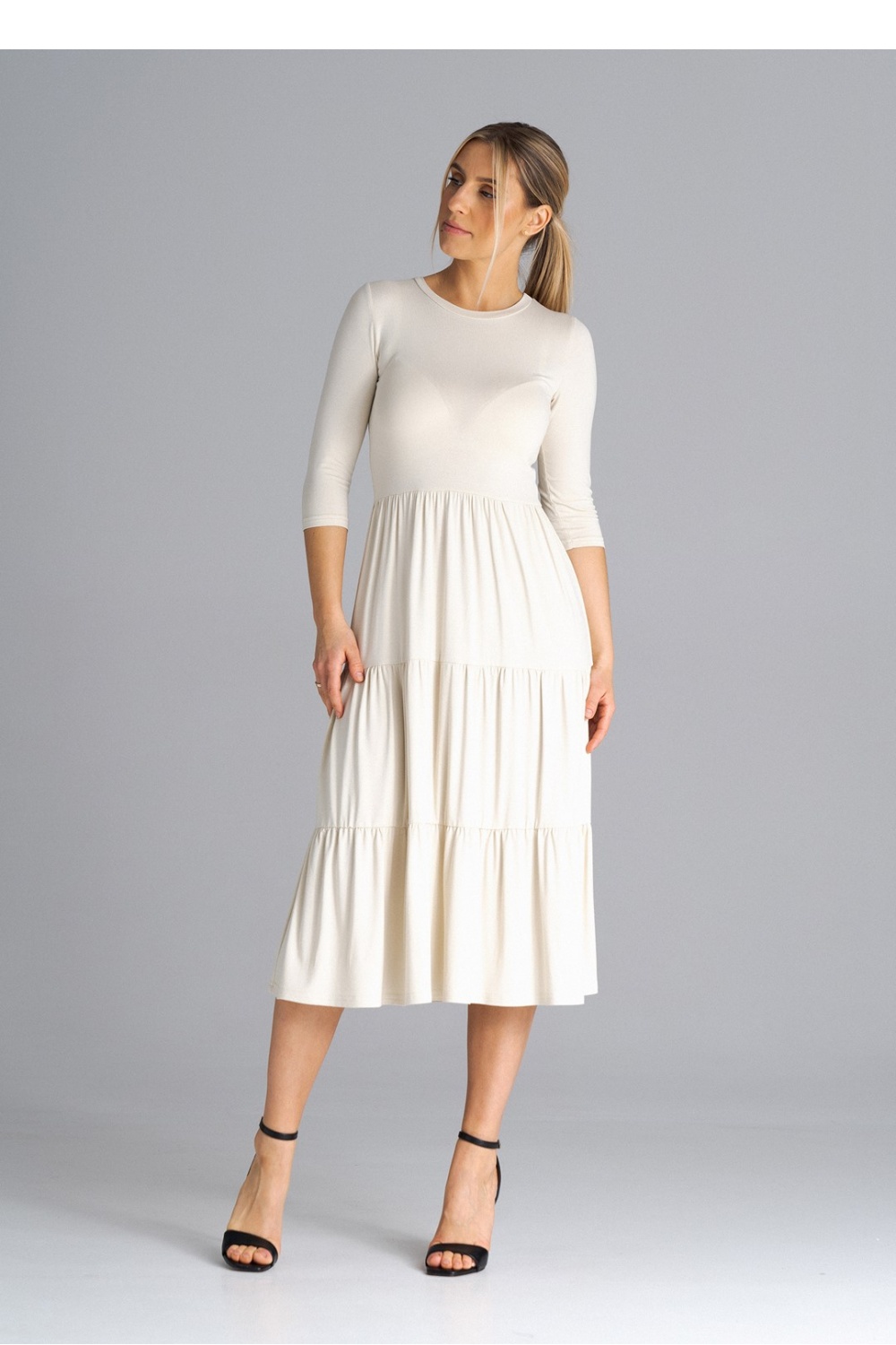 Sukienka Model M943 Beige - Figl180849 - Beżowy
