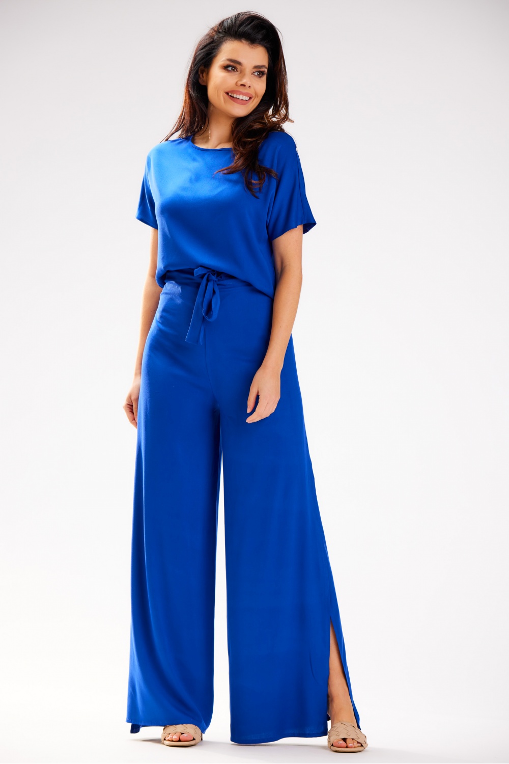 Spodnie Damskie Model A589 Blue - awama181095 - Niebieski