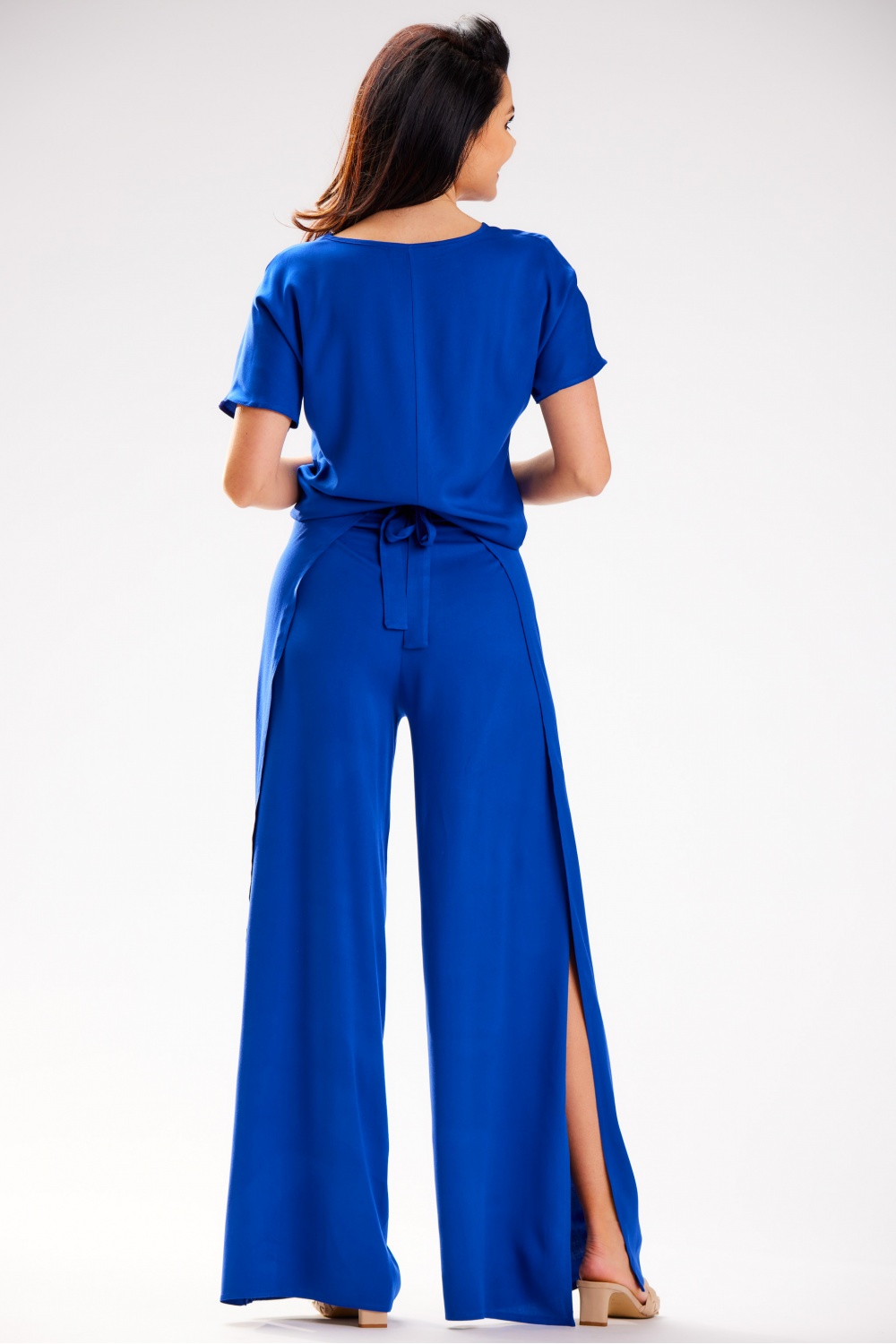Spodnie Damskie Model A589 Blue - awama181095 - Niebieski - obrazek 3
