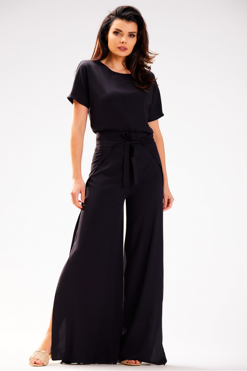 Spodnie Damskie Model A589 Black - awama181096 - Czarny