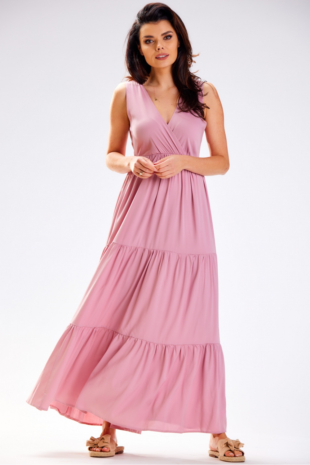 Sukienka Model A581 Dirty Pink - awama181111 - Różowy - obrazek 2