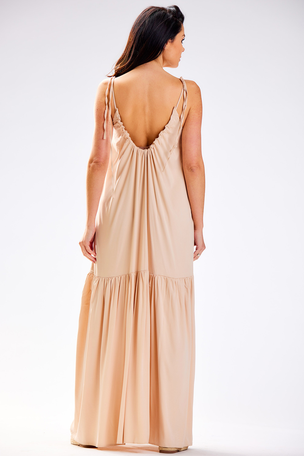 Sukienka Model A582 Beige - awama181108 - Beżowy - obrazek 3