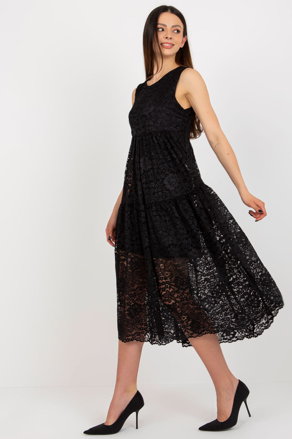 Sukienka Model TW-SK-BI-8246.37X Black - Och Bella181679 - Czarny