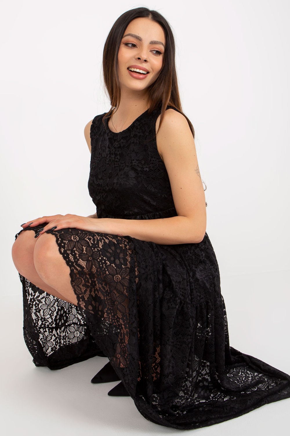 Sukienka Model TW-SK-BI-8246.37X Black - Och Bella181679 - Czarny - obrazek 2