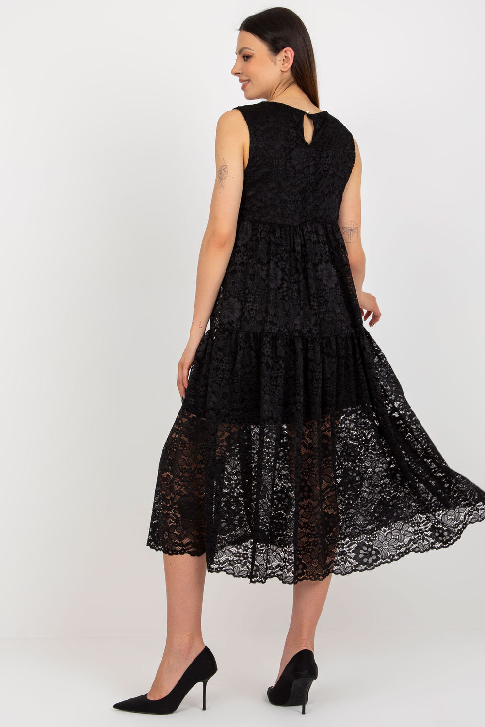 Sukienka Model TW-SK-BI-8246.37X Black - Och Bella181679 - Czarny - obrazek 3