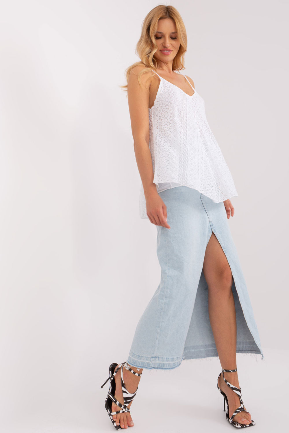 Koszulka Top Model TW-TP-BI-2095.23X White - Och Bella182153 - Biały