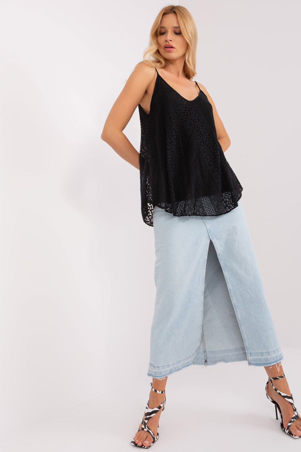 Koszulka Top Model TW-TP-BI-2095.23X Black - Och Bella182152 - Czarny - obrazek 4