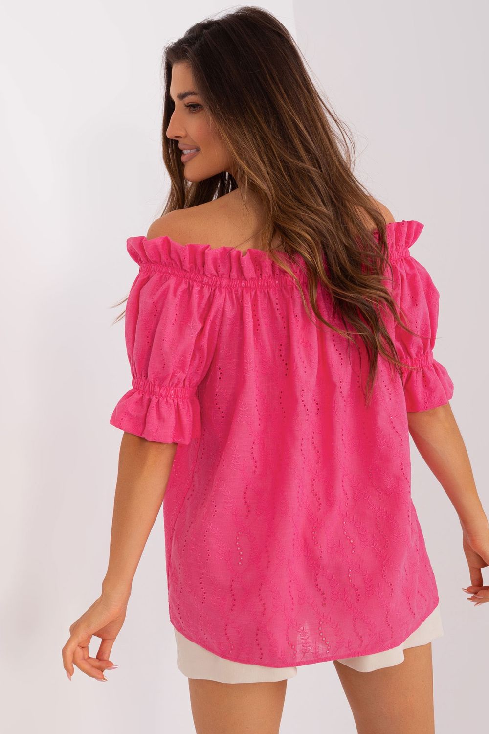 Bluzka Model LK-BZ-509355.68P Dark Pink - Lakerta182270 - Różowy - obrazek 3