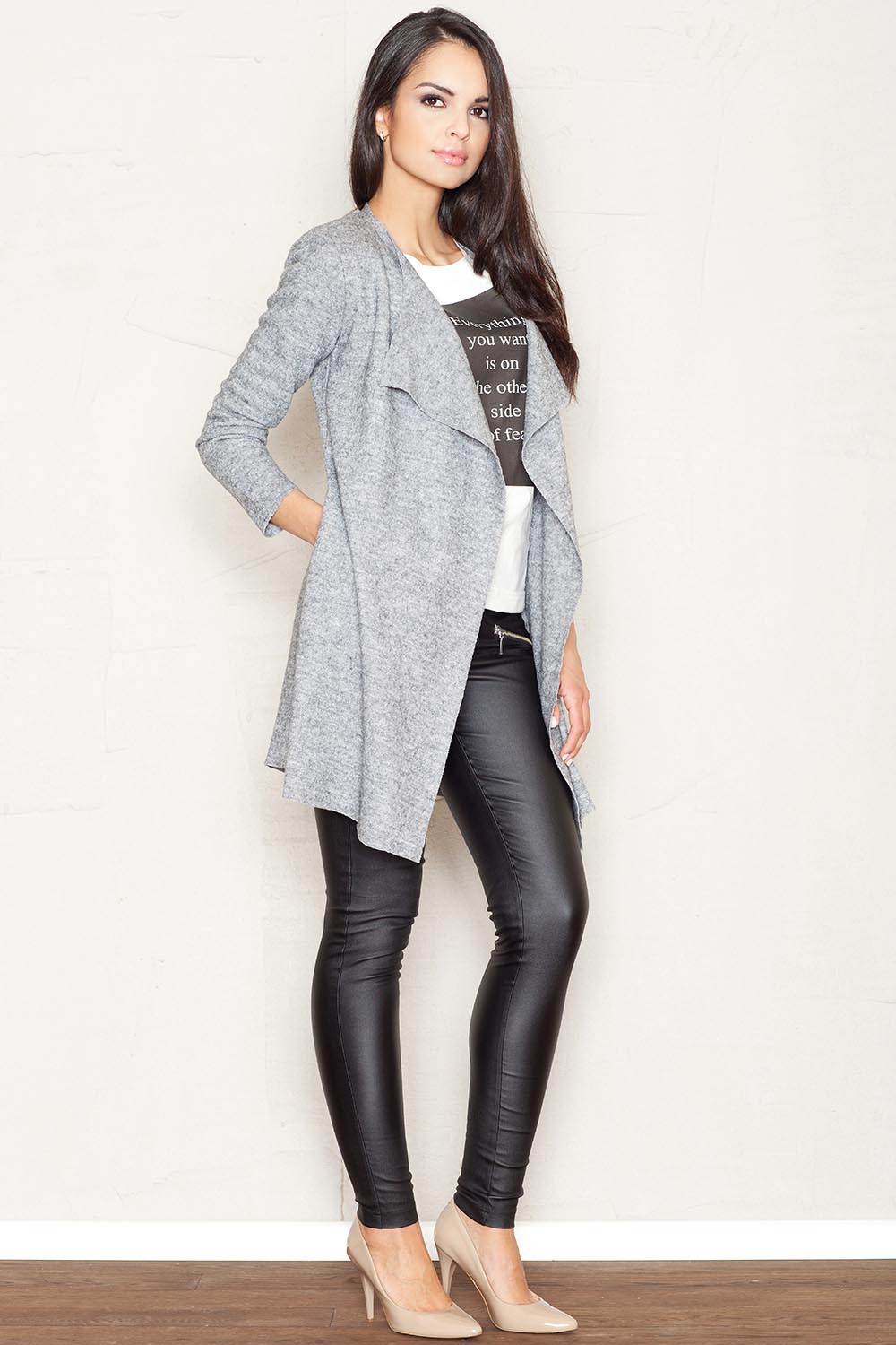 Bluza Damska Model 330 Grey - Figl43728 - Szary - obrazek 2
