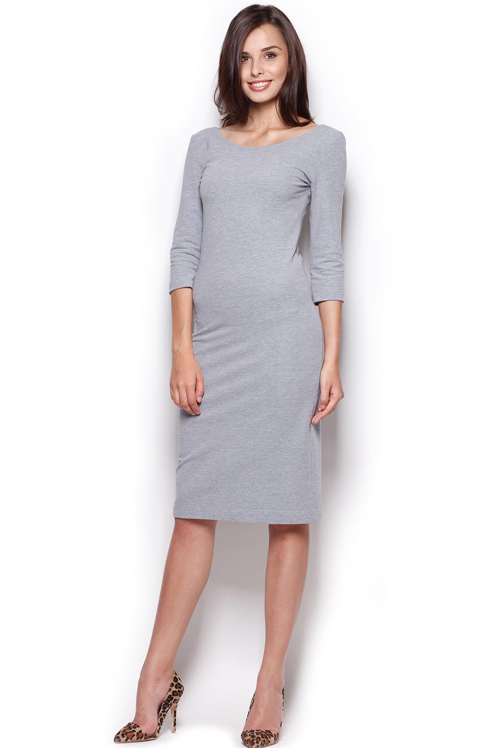 Sukienka Model 301 Grey - Figl43733 - Szary - obrazek 2