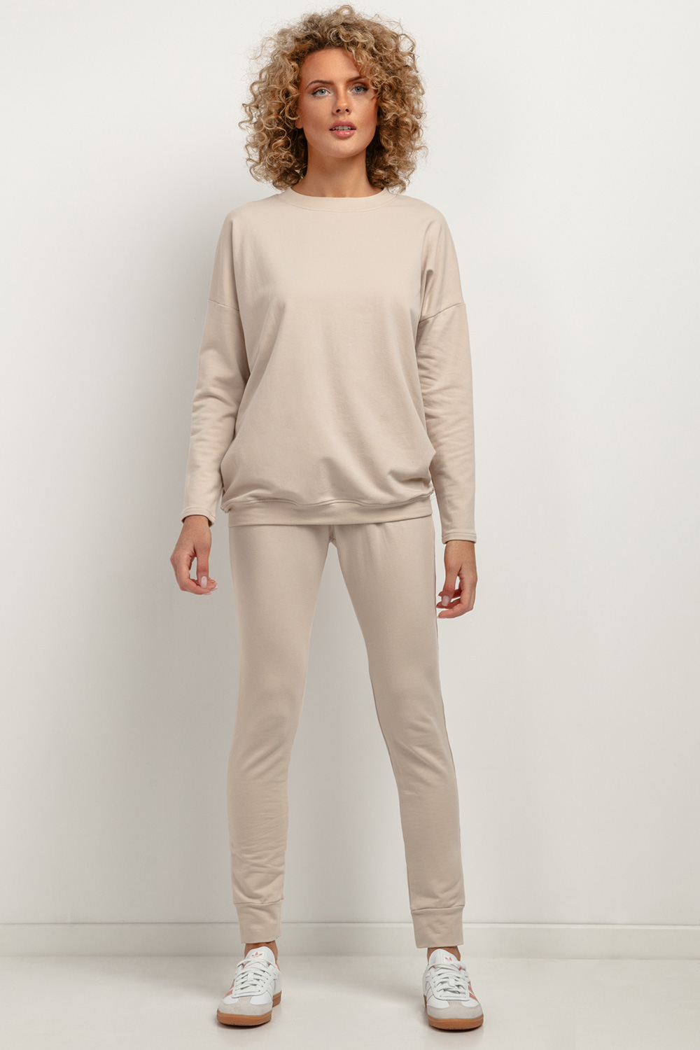 Spodnie Dresowe Model T383/3 Light Beige - Tessita183200 - Beżowy