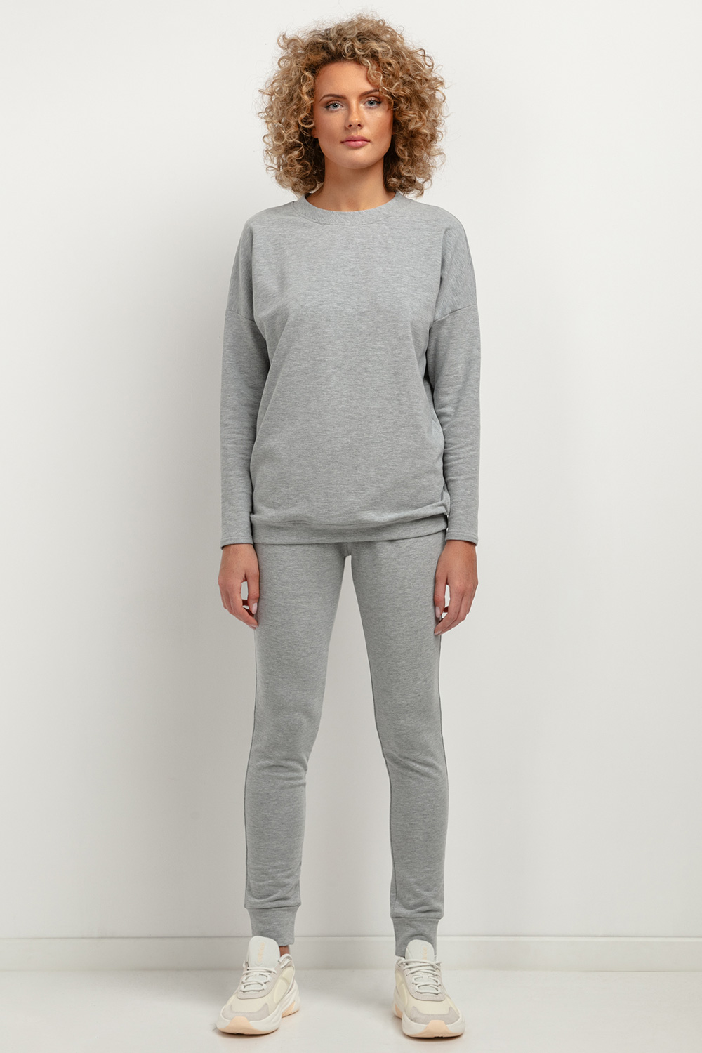 Spodnie Dresowe Model T383/2 Light Grey - Tessita183201 - Szary