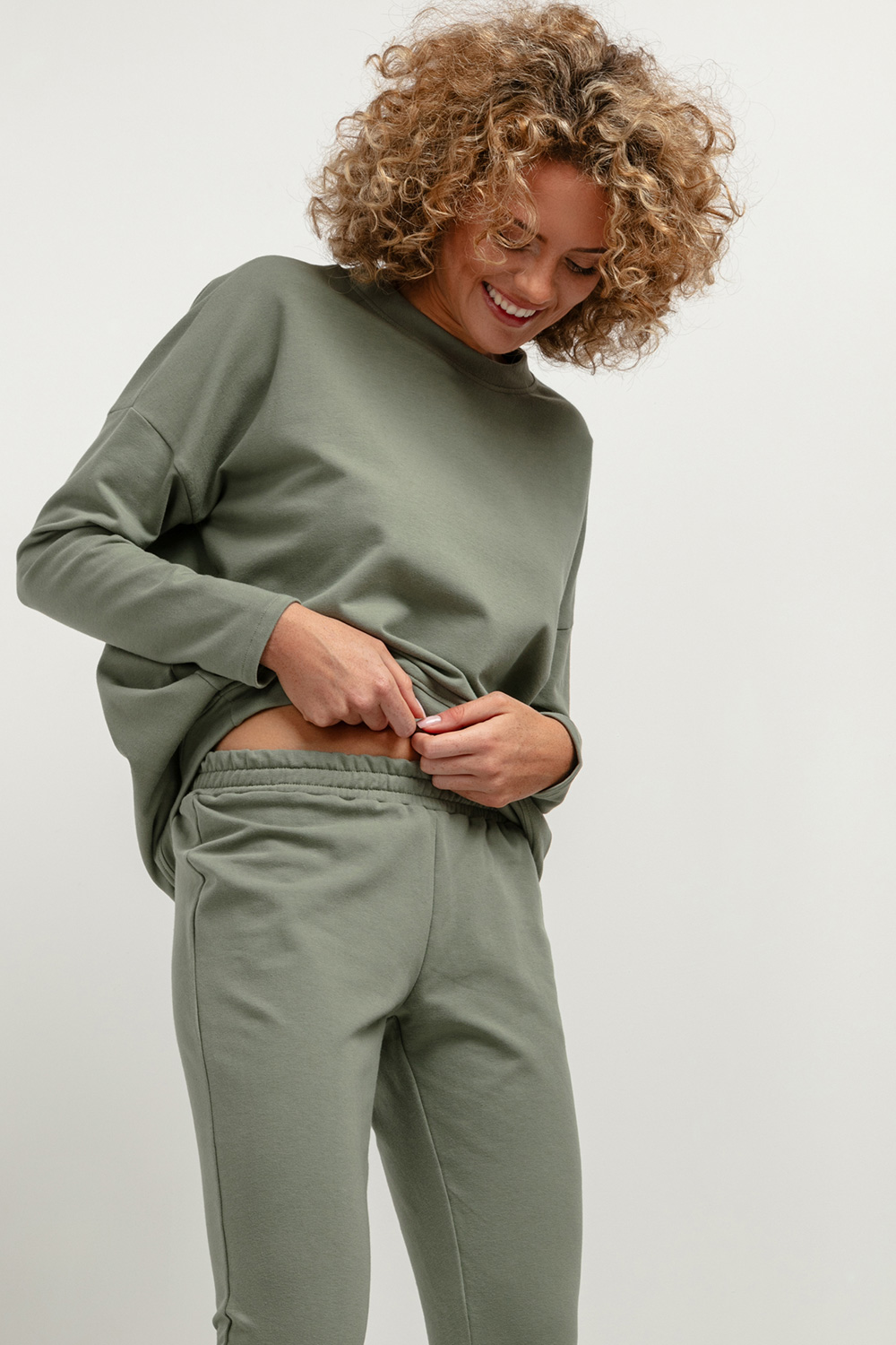 Bluza Damska Model T381/8 Green - Tessita183215 - Zielony