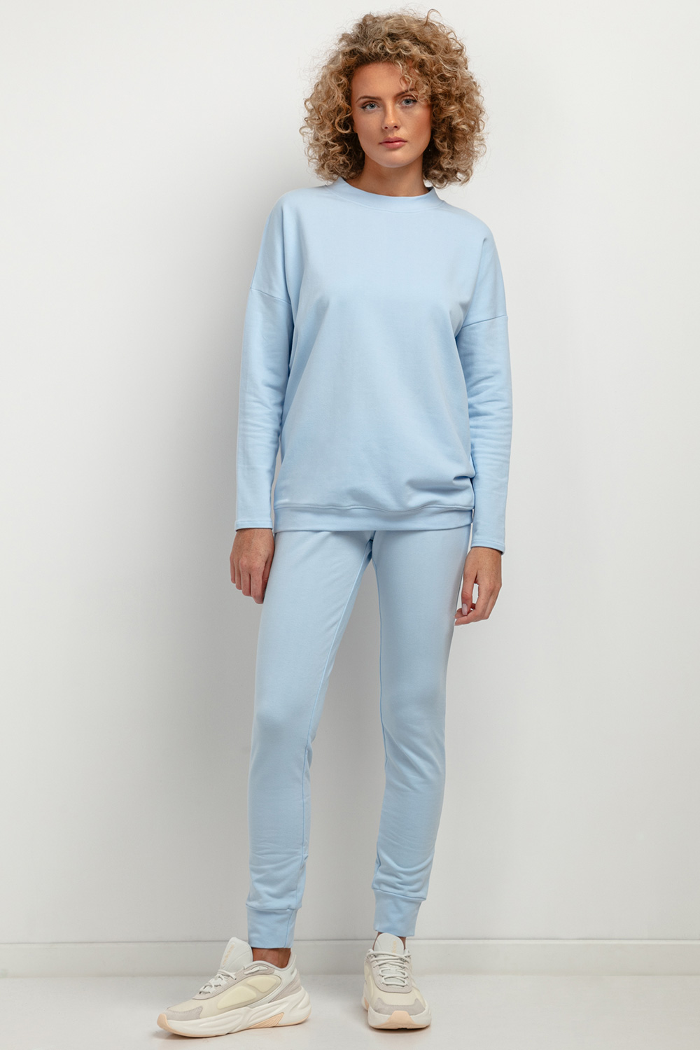 Bluza Damska Model T381/5 Light Blue - Tessita183218 - Niebieski - obrazek 2